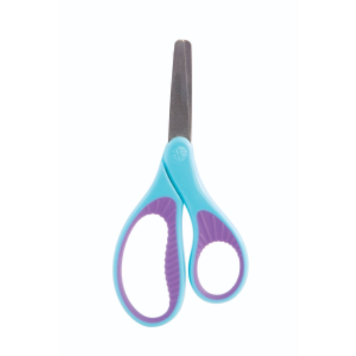 5” Antimicrobial Hard Handle Blunt Kids Scissors/ Ciseaux à bouts ronds avec protection antimicrobienne poignée douce pour enfants, 5 po