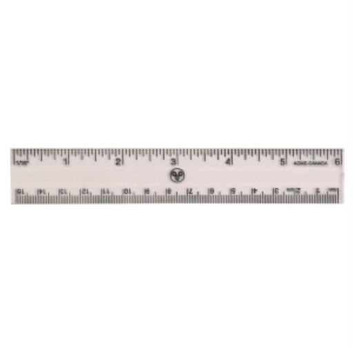15cm/6” – Inch/Metric Scaless / 
15cm/6 po – pouces/métrique