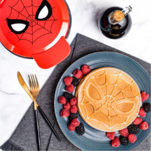 Marvel Spider-Man 7" Waffle Maker – Iconic Web-Slinger Non-Stick Breakfast Appliance