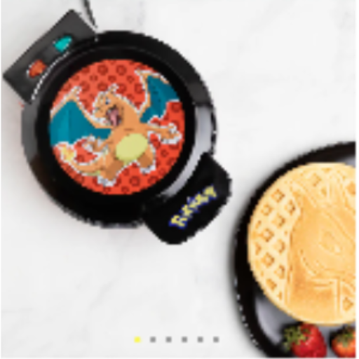 Pokémon Charizard 7" Waffle Maker – Fire-Type Non-Stick Waffle Iron for Pokémon Trainers