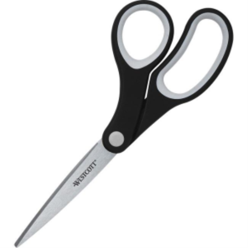 KleenEarth® 8” Bent Soft Handle Scissors – Black / Ciseaux poignée douce décentrée KleenEarth®, 8 po – noir