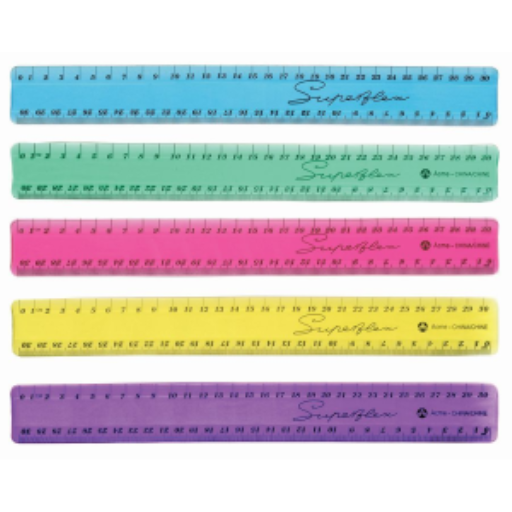 30cm Superflex – Metric - Assorted Colours / 
30cm Superflex – métrique, couleurs assorties