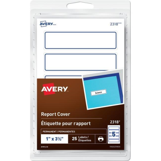 Report Cover Label 1X3
