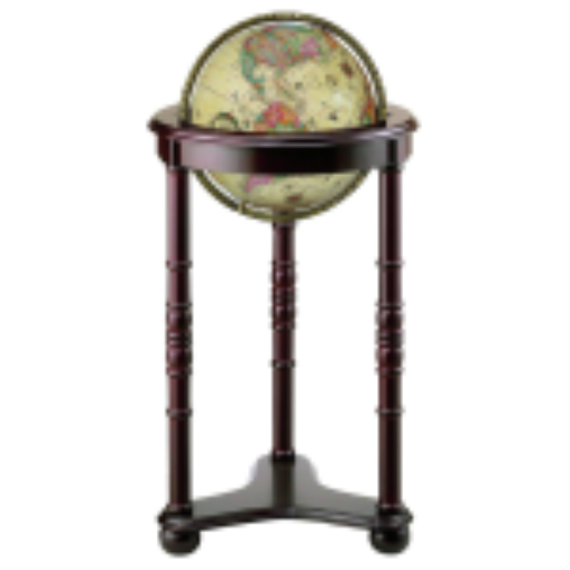 Lancaster 12"/30Cm Diameter Antique Ocean Illuminated Desk Globe (English)