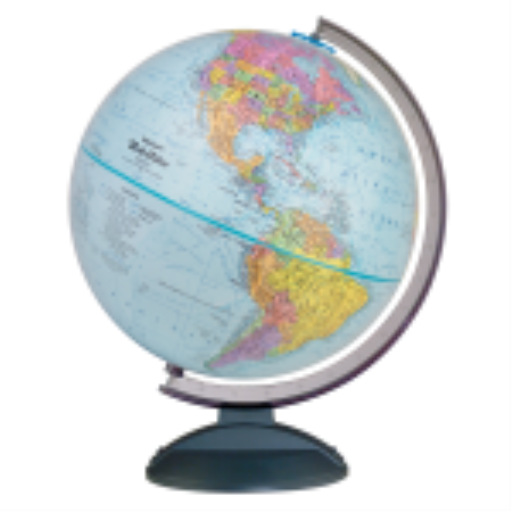 Traveler 12"/30Cm Diameter Blue Ocean Desk Globe (English)