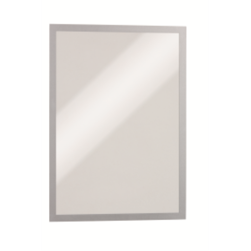 DURABLE Self-Adhesive Magnetic DURAFRAME Document Sign Holder, Tabloid Size 11" x 17", Silver, 2 Pack (476923)