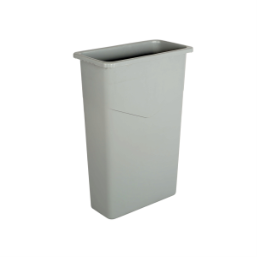 Globe Commercial 23 Gallon Slim Container / Grey