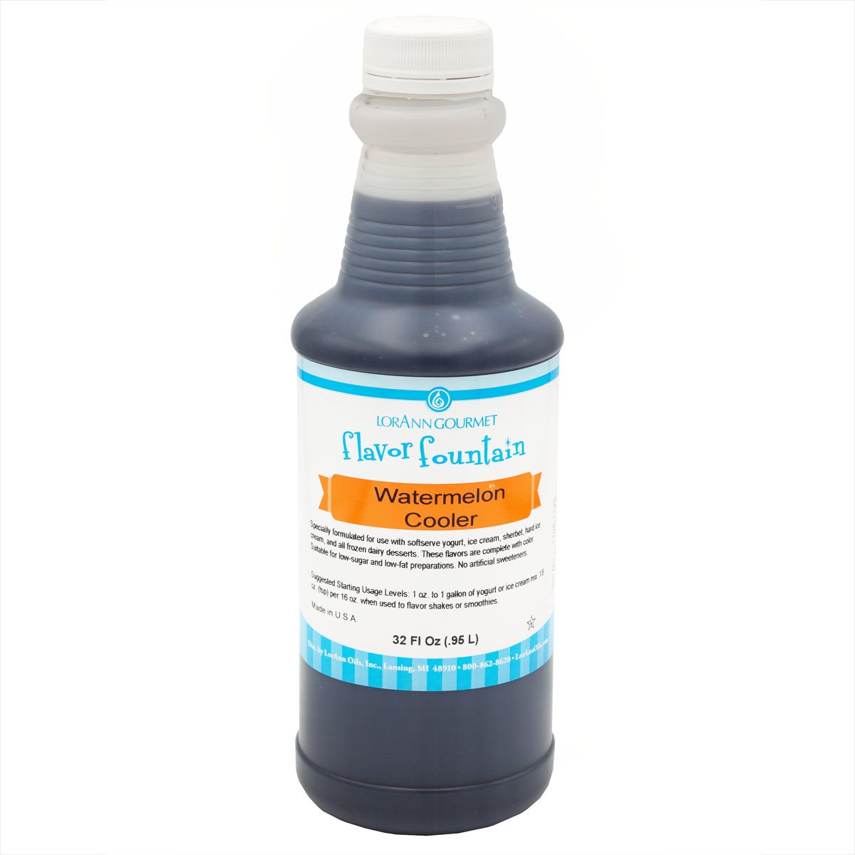Arôme de melon d'eau réfrigéré – 4 oz. – 32 oz. – Arômes pour crème glacée et boissons – Huiles LorAnn – Distribution canadienne – Livraison gratuite au Canada pour les commandes de plus de 199 CAD
