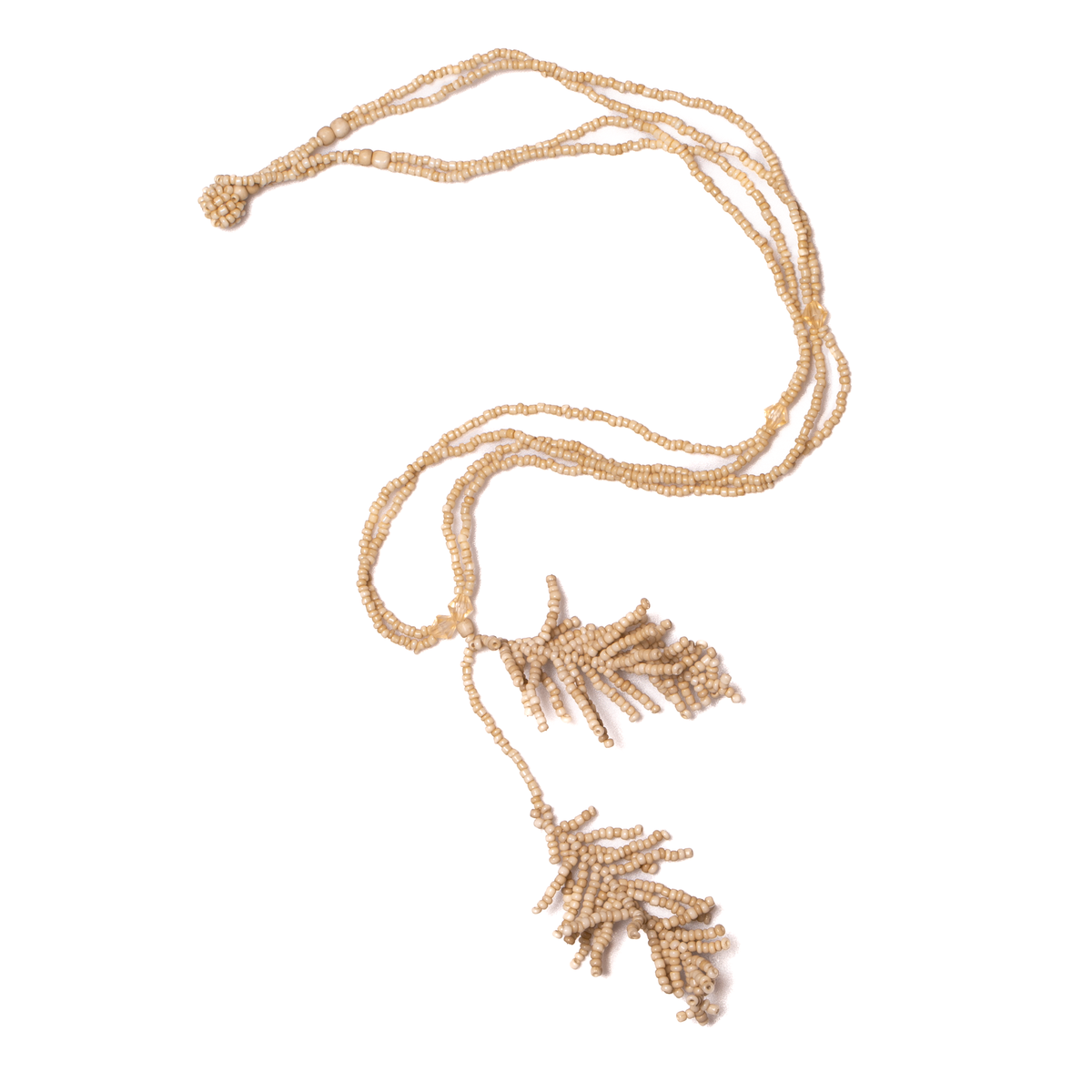 Beaded Leaf Necklace