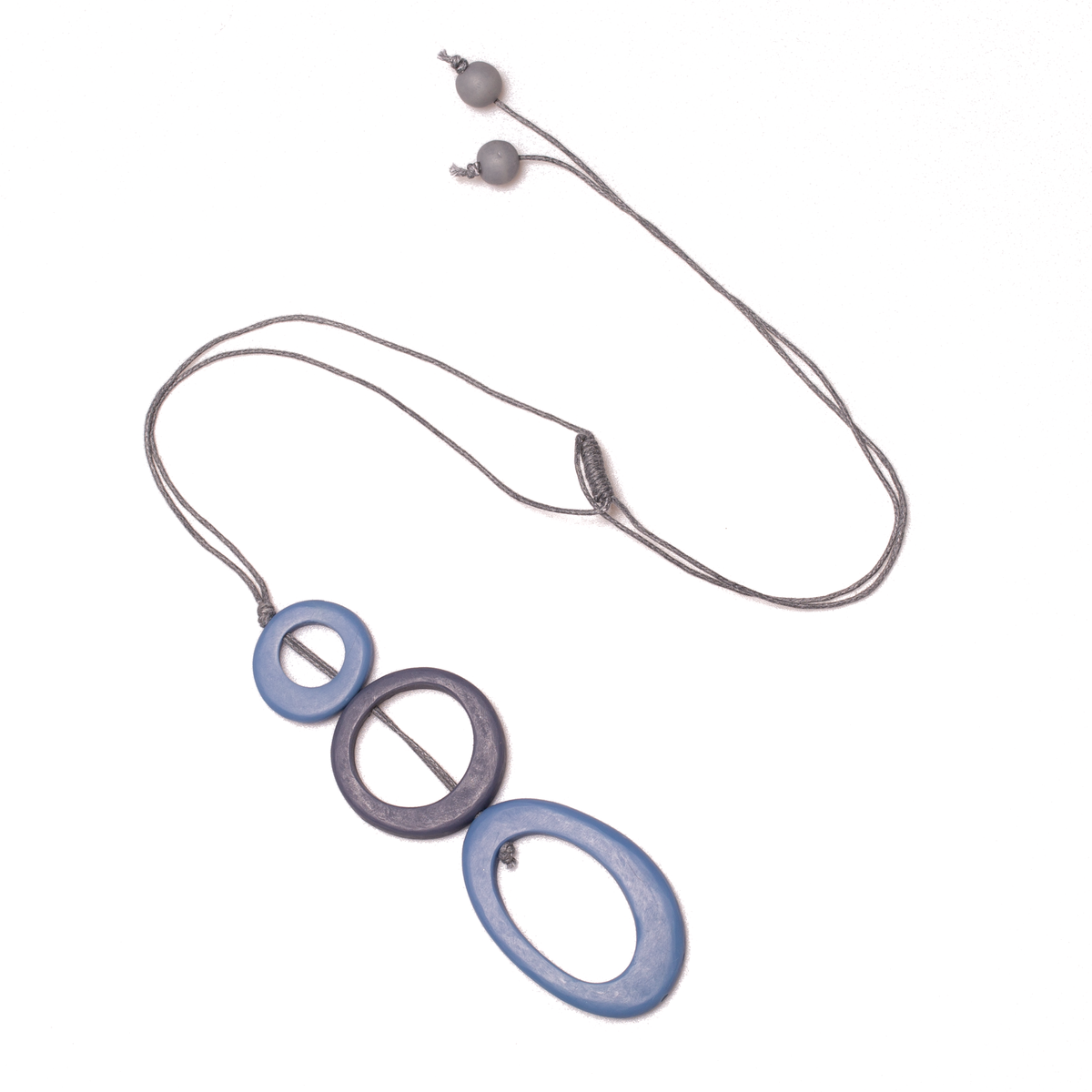 Tonal Triple Resin Hoop Pendant