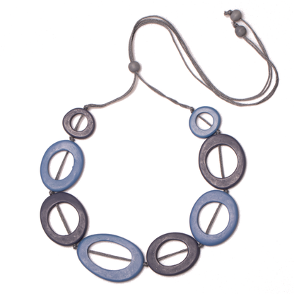 Tonal Resin Hoop Necklace