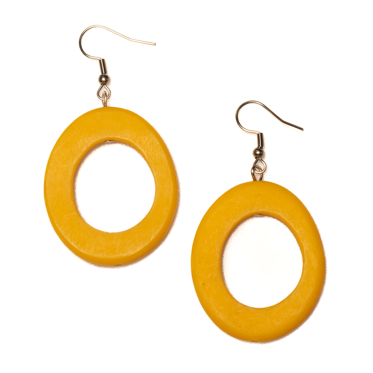 Boucles d'oreilles créoles en résine