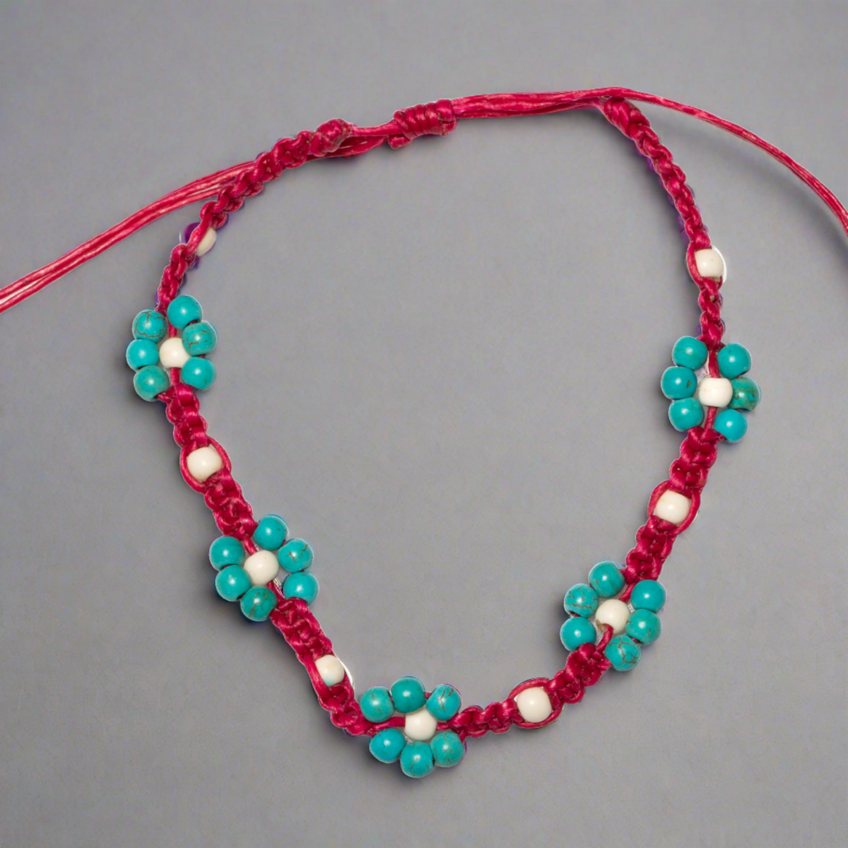 Flower Bead Anklet