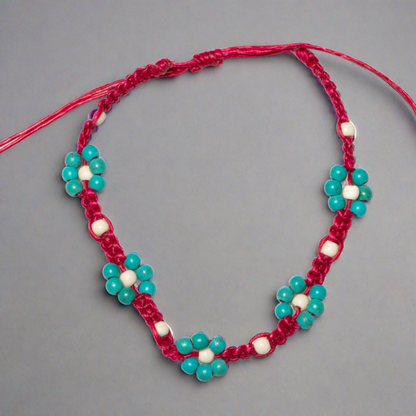 Flower Bead Anklet