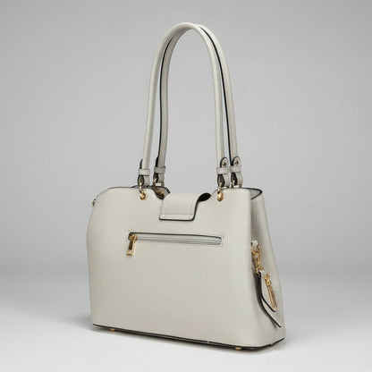 Temptation Italy Faux Leather 2-Handle Bag with Dragonfly and Flowers