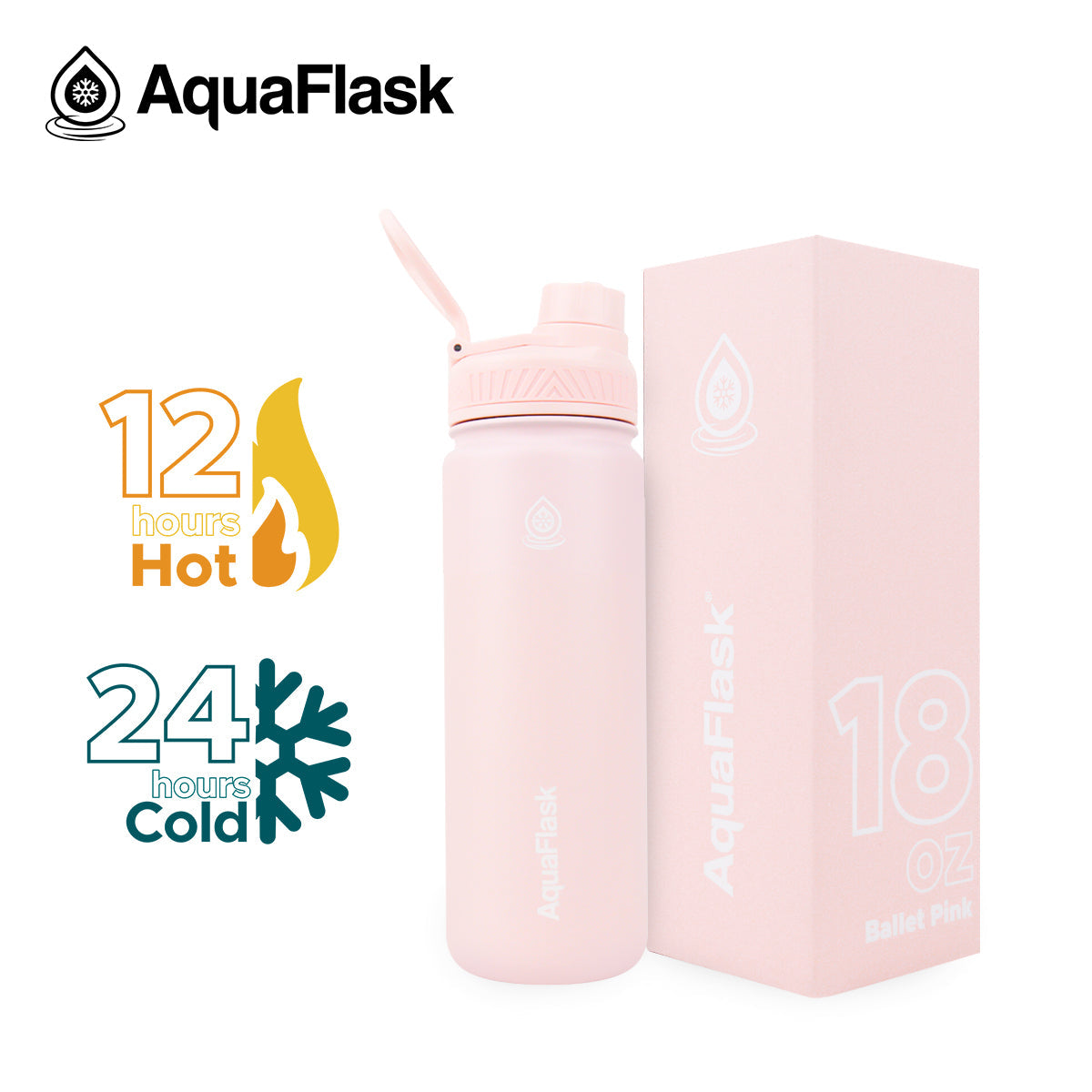 Bouteilles d'eau isothermes sous vide AquaFlask Original 530ml (18oz)