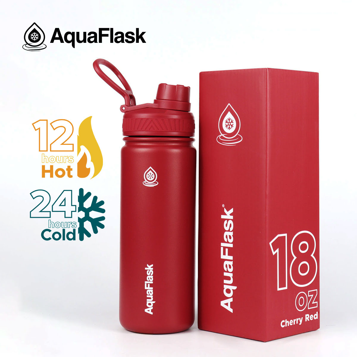 Bouteilles d'eau isothermes sous vide AquaFlask Original 530ml (18oz)