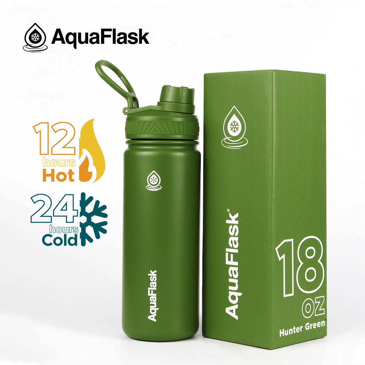 Bouteilles d'eau isothermes sous vide AquaFlask Original 530ml (18oz)