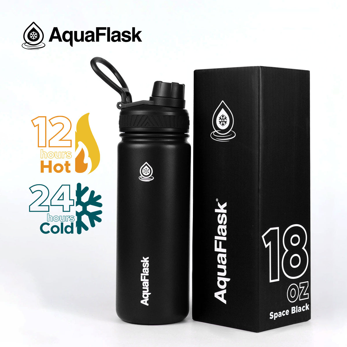 Bouteilles d'eau isothermes sous vide AquaFlask Original 530ml (18oz)