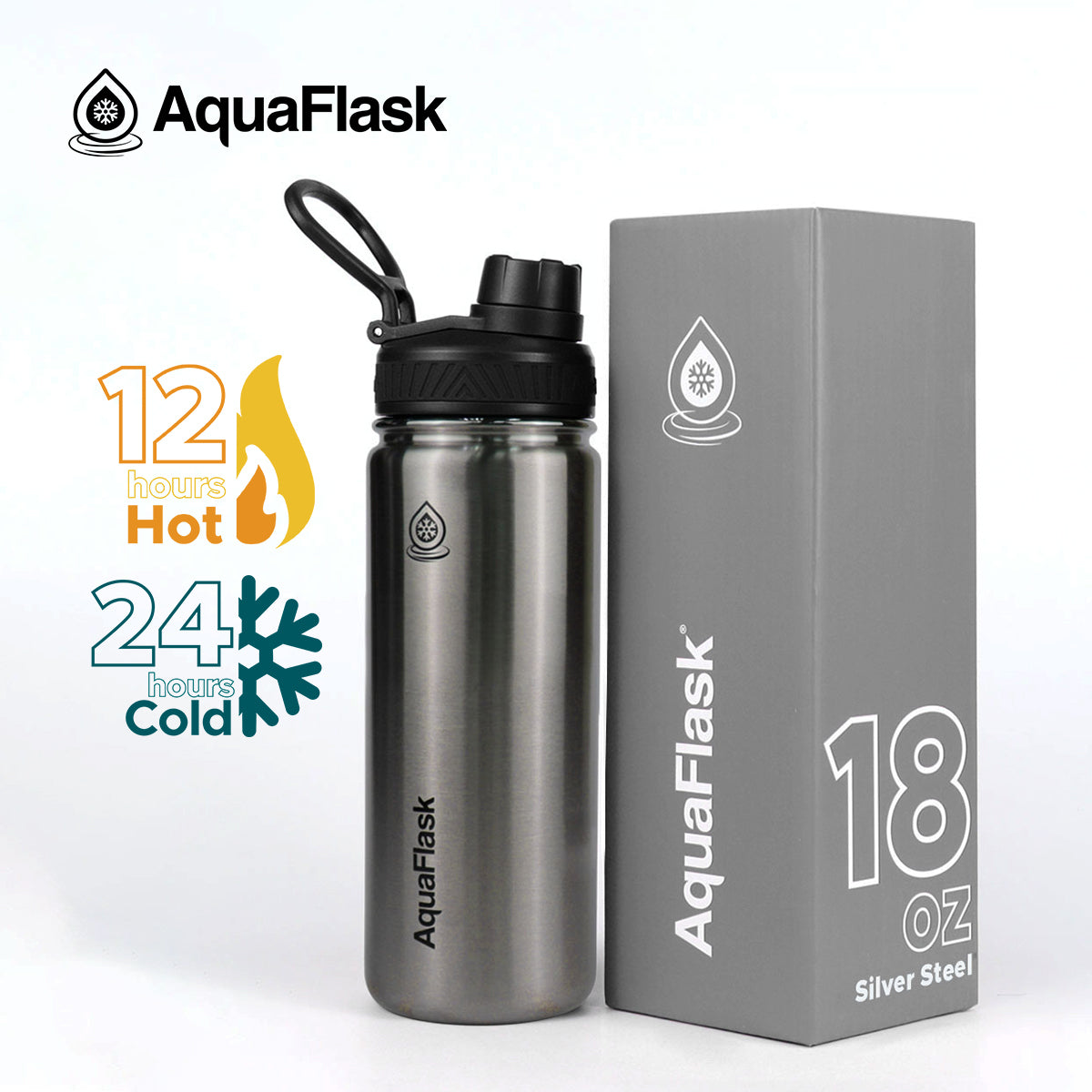 Bouteilles d'eau isothermes sous vide AquaFlask Original 530ml (18oz)