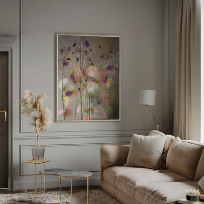 Wall art Painterly flowers