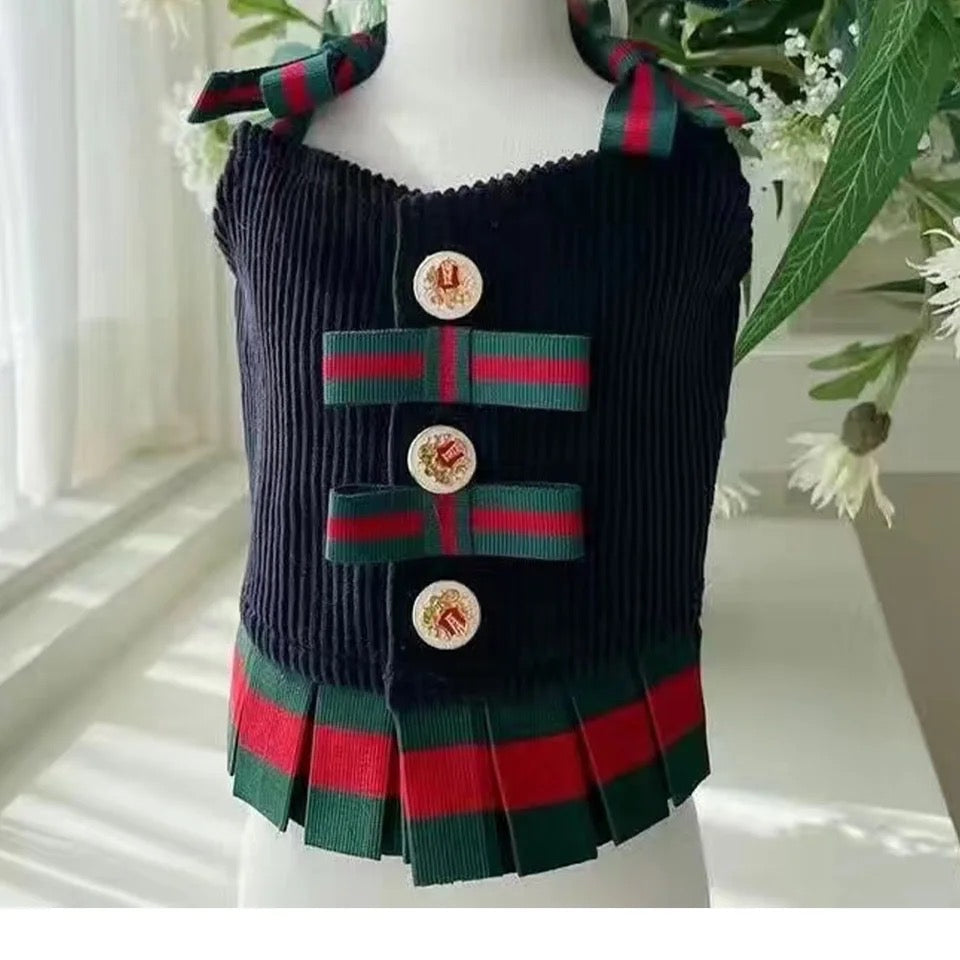 Ensemble robe Gigi avec nœud – Robe pour chien