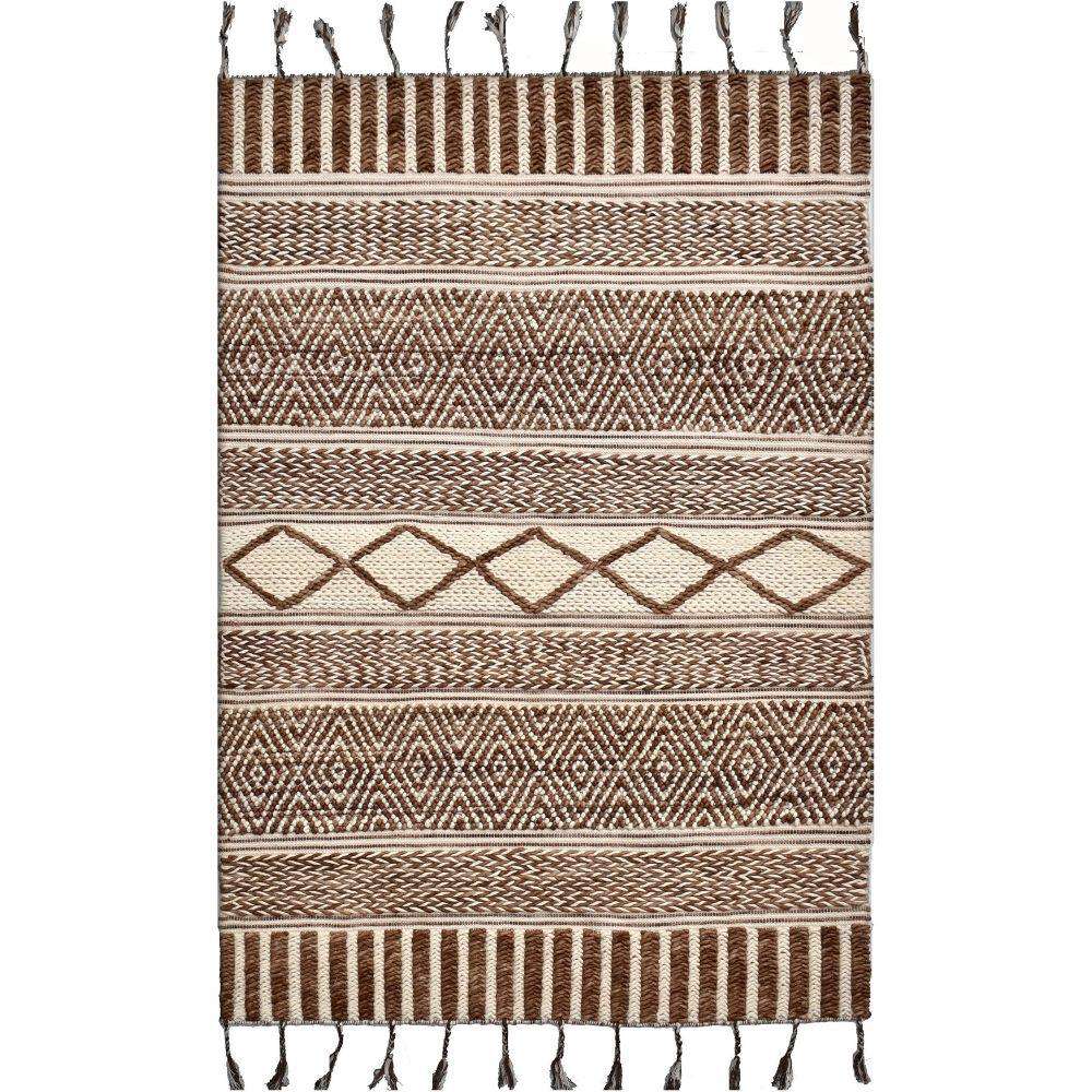 Tapis Stella en laine tissée 6x9