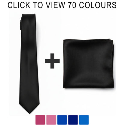 Cravate + Pochette assortie en promotion