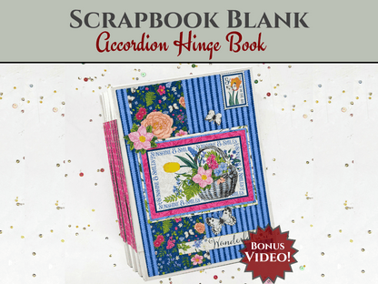 Livre à charnière accordéon CrafTreat 1 - Blanc