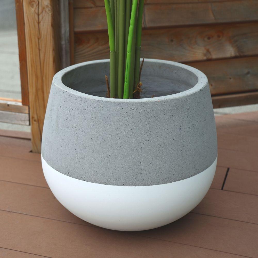 Jardinière en ciment Zamora (Plusieurs tailles)