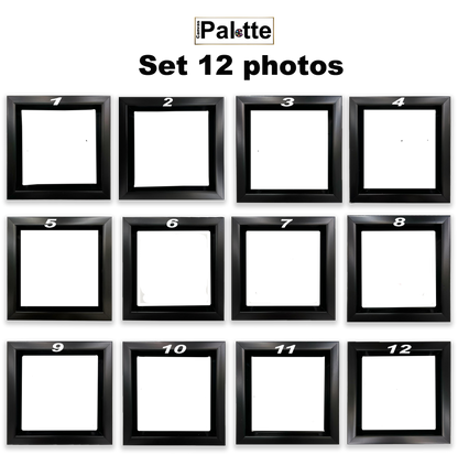 Canvas Print-Set of 12 Framed Square