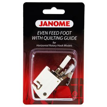Pied à transport uniforme Janome avec guide (tige haute)