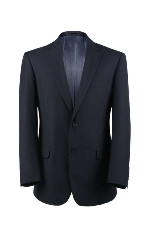 CRÉEZ VOTRE TENUE : Costume ajusté bleu marine (La tenue comprend un costume 2 pièces, une chemise, une cravate ou un nœud papillon, une pochette assortie et des chaussures)