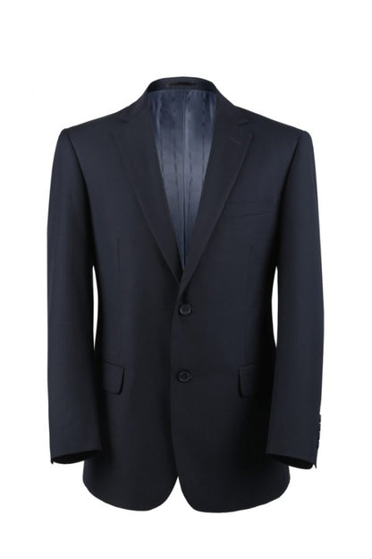CRÉEZ VOTRE TENUE : Costume ajusté bleu marine (La tenue comprend un costume 2 pièces, une chemise, une cravate ou un nœud papillon, une pochette assortie et des chaussures)