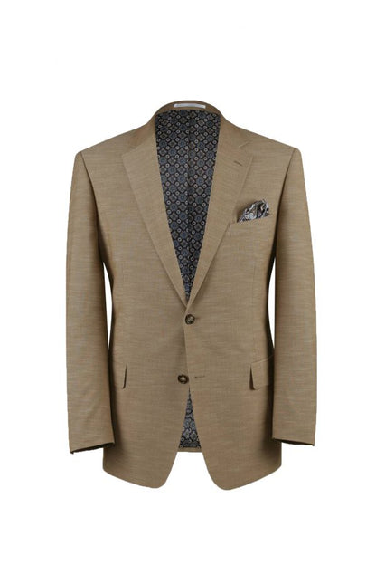 CRÉEZ VOTRE TENUE : Costume ajusté beige (l'ensemble comprend un costume 2 pièces, une chemise, une cravate ou un nœud papillon, une pochette assortie et des chaussures)