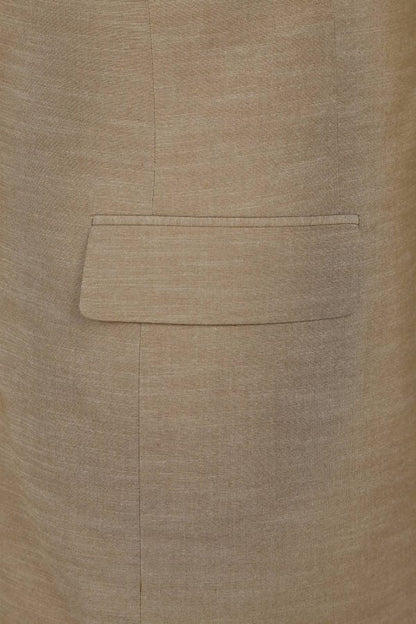 CRÉEZ VOTRE TENUE : Costume ajusté beige (l'ensemble comprend un costume 2 pièces, une chemise, une cravate ou un nœud papillon, une pochette assortie et des chaussures)