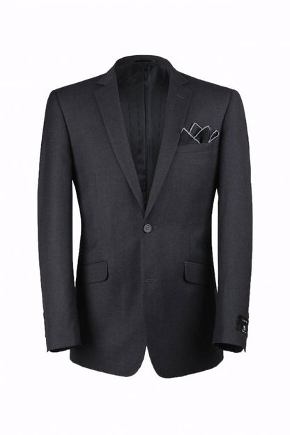 CRÉEZ VOTRE ENSEMBLE : Costume ajusté anthracite (L'ensemble comprend un costume 2 pièces, une chemise, une cravate ou un nœud papillon, une pochette assortie et des chaussures)