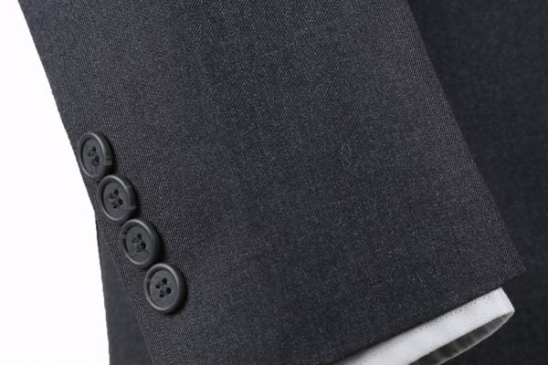 CRÉEZ VOTRE ENSEMBLE : Costume ajusté anthracite (L'ensemble comprend un costume 2 pièces, une chemise, une cravate ou un nœud papillon, une pochette assortie et des chaussures)