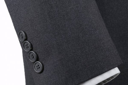 CRÉEZ VOTRE ENSEMBLE : Costume ajusté anthracite (L'ensemble comprend un costume 2 pièces, une chemise, une cravate ou un nœud papillon, une pochette assortie et des chaussures)
