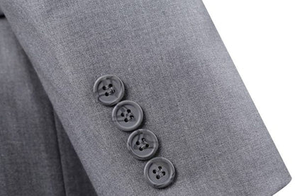 CRÉEZ VOTRE PACKAGE : Costume gris clair slim (Le package comprend un costume 2 pièces, une chemise, une cravate ou un nœud papillon, une pochette assortie et des chaussures)