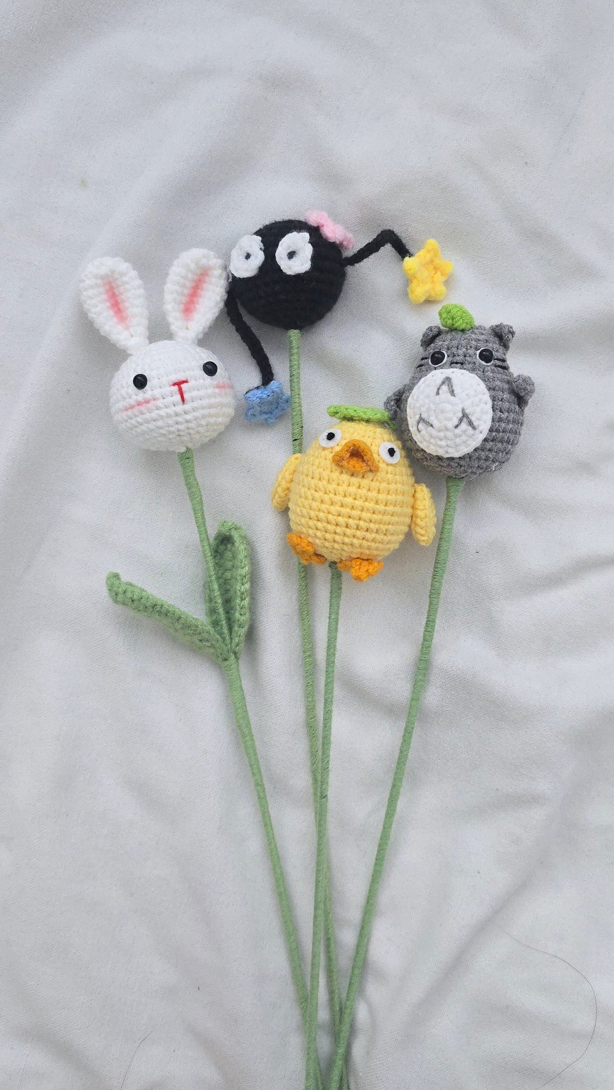 Amis fleuris : Totoro, les Esprits-Canards, les Susuwatari et les Lapins