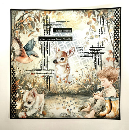 Dutch Doobadoo DDBD Collage Happy Spring