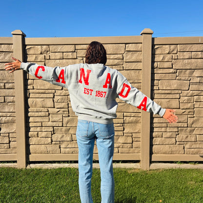Chandail unisexe col rond Canada