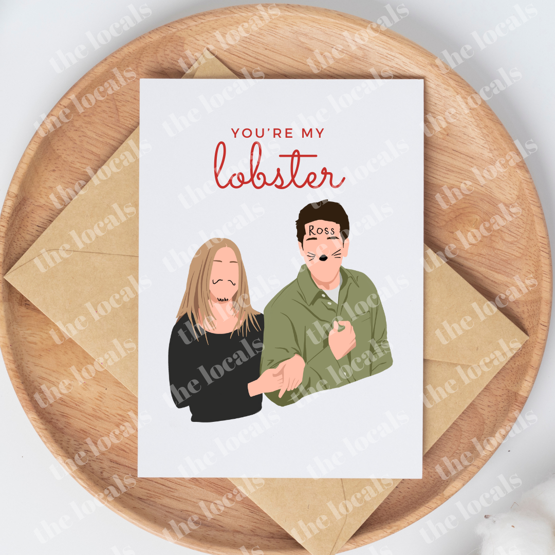 Carte de vœux « You're My Lobster » Ross et Rachel