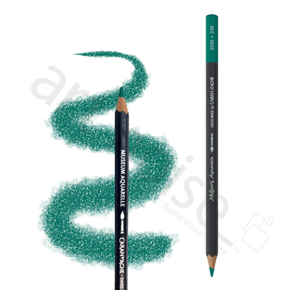 Caran d'Ache - Crayon Aquarelle Museum - Bleus et Verts