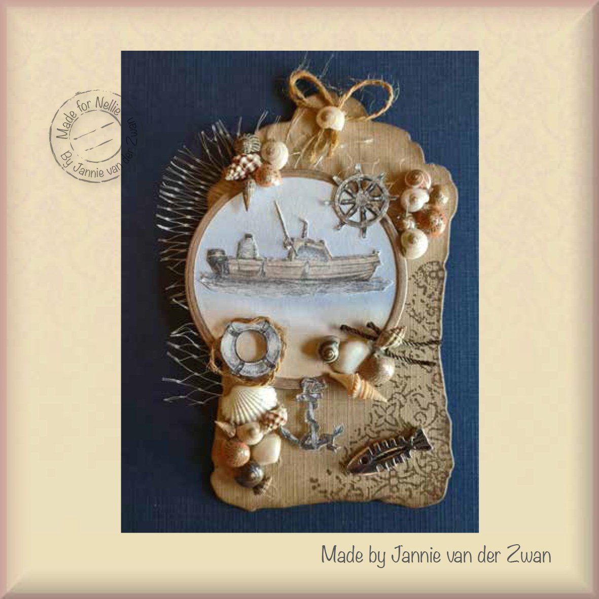 Nellie's Choice Tampon Transparent Ancre Maritime