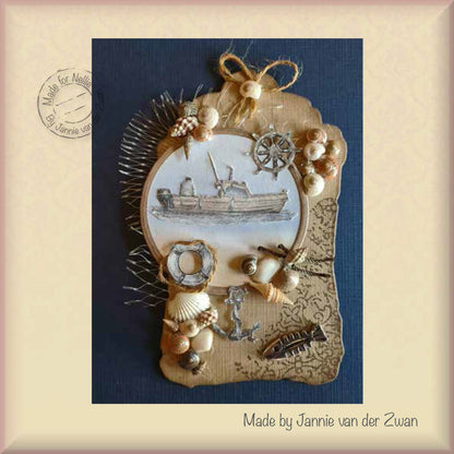 Nellie's Choice Tampon Transparent Ancre Maritime