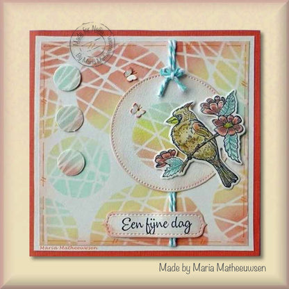 Nellie's Choice Stencil A6 For Magnetic Colour Set Circles