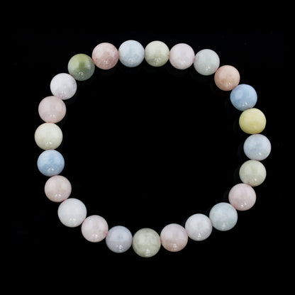 Aquamarine Morganite Bead Bracelet