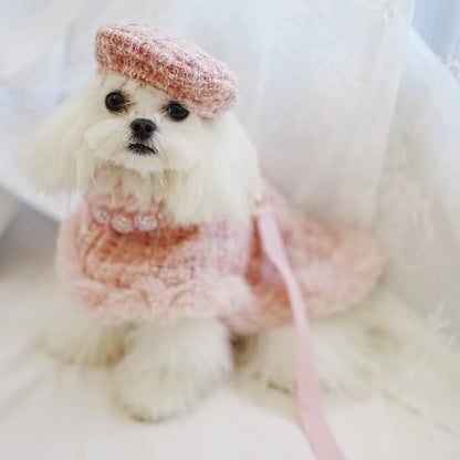 Ensemble pour chien Missy Baby en tweed | Tenue classique coordonnée pour chien